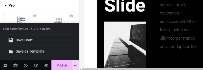 Click the save options Click the save options