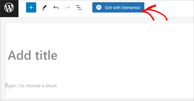 Edit with Elementor Edit with Elementor