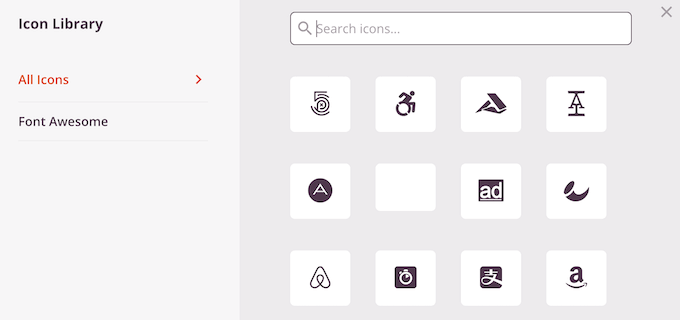 The SeedProd icon library The SeedProd icon library