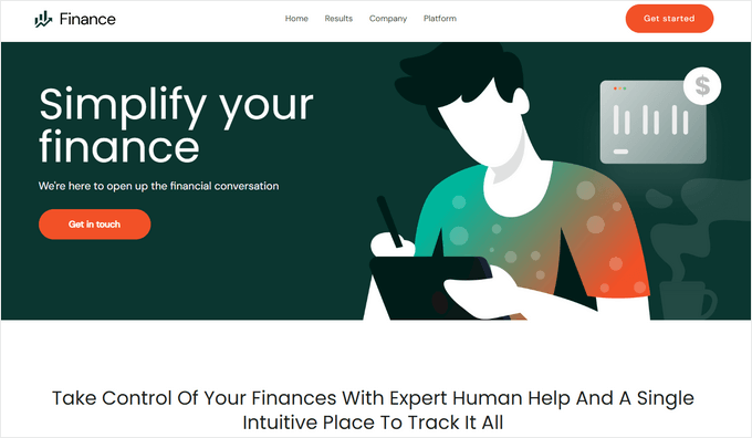 Sydney Pro finance WordPress theme