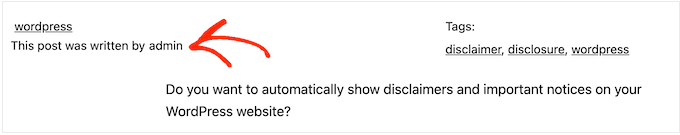 An example of blog post meta data An example of blog post meta data