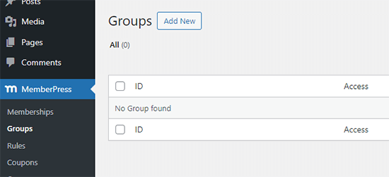 Add new Group Add new Group