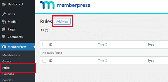 Add new rules Add new rules