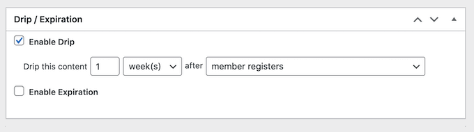 クライアントポータルにコンテンツのドリップルールを追加する
