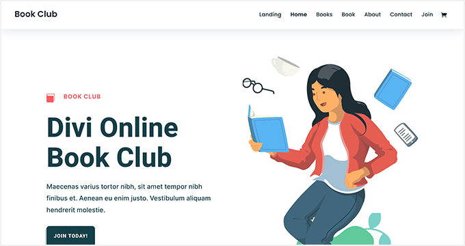 Thème Divi pour country club pour WordPress