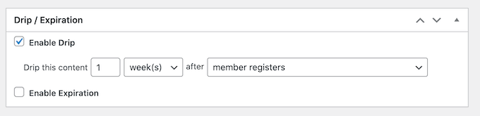 Dripping content with MemberPress Dripping content with MemberPress
