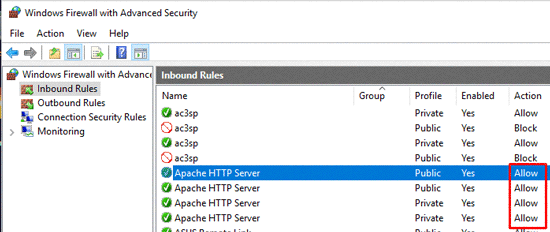 Firewall Apache Firewall Apache
