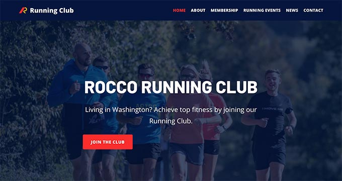 Thème Neve pour country club WordPress