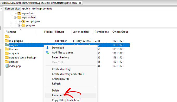 Rename plugins folder Rename plugin folder