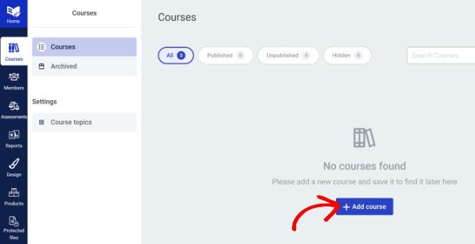 Add new course Add new course