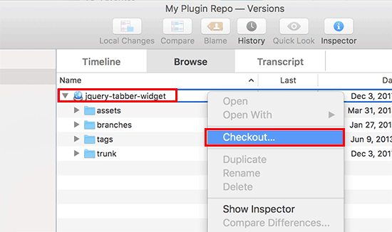Check out your repository Check out your repository