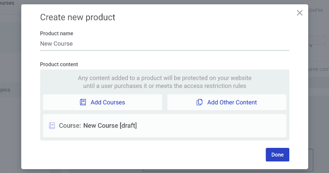 Enter new product details Enter new product details