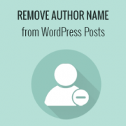 Come rimuovere il nome dell'autore dai post di WordPress
