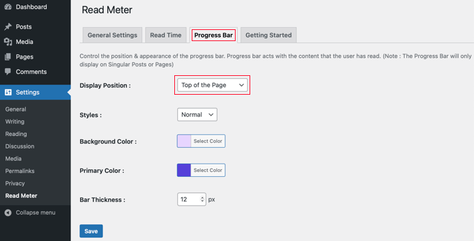Personnaliser votre texte de temps de lecture Personnaliser votre texte de temps de lecture