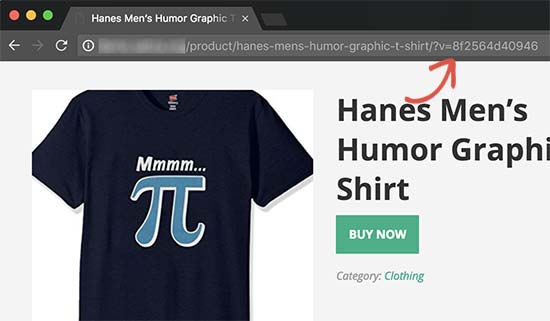 Șir cu litere și numere adăugat la URL-urile WordPress de către WooCommerce