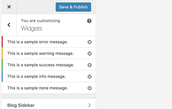 Bättre aviseringar i anpassaren