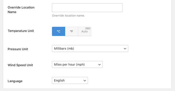 Changing units in a weather forecast including temperature, wind speed, and more Changing units in a weather forecast including temperature, wind speed, and more