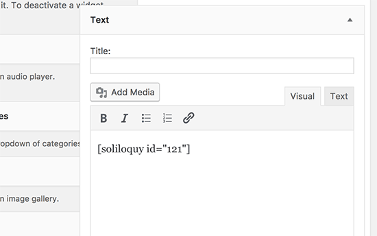 Kortkoder i sidovidgets