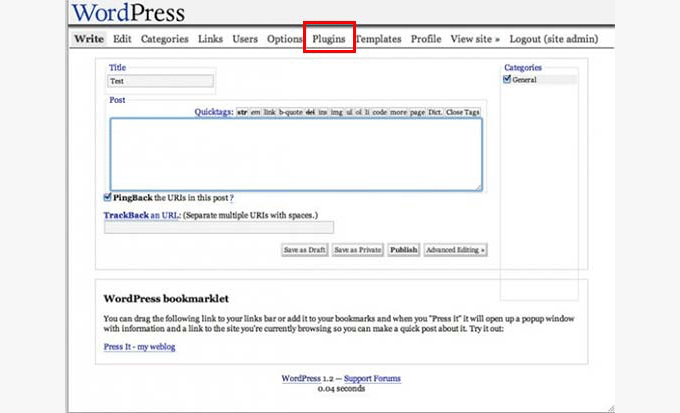 WordPress 1.2 - Mingus WordPress 1.2 - Mingus