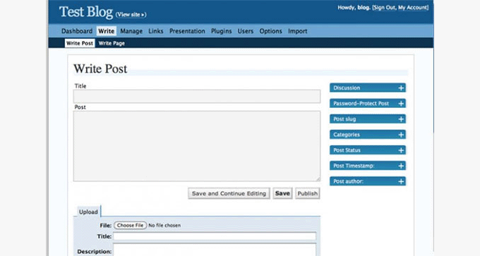 WordPress 2.0 WordPress 2.0