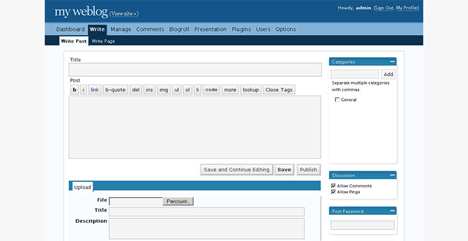 WordPress 2.1 WordPress 2.1