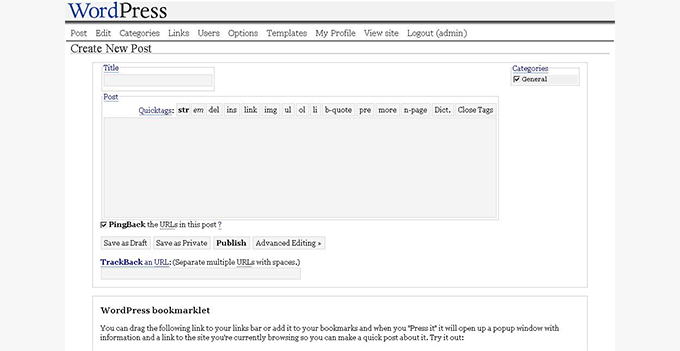 WordPress 1.0.1 - Miles WordPress 1.0.1 - Miles