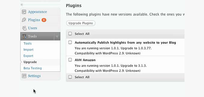WordPress 2.9 WordPress 2.9
