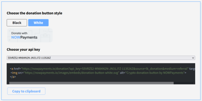 Choose donation button style Choose donation button style