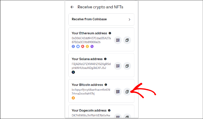 Copy bitcoin wallet address Copy bitcoin wallet address