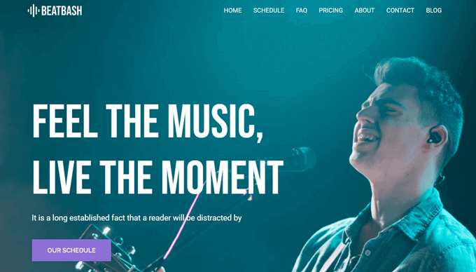 SeedProd Theme für Podcaster und Musiker