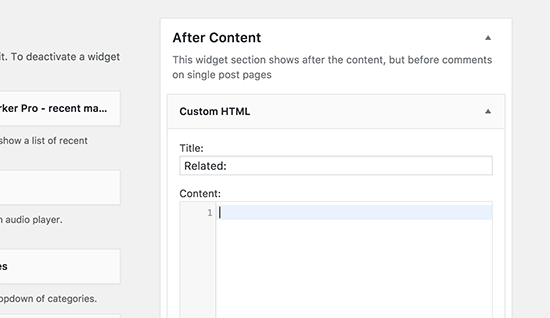 Ajoutez le code de contenu mis en correspondance ici
