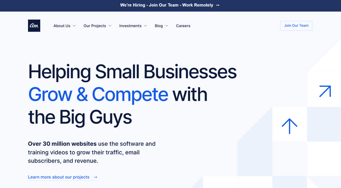 Awesome Motive website