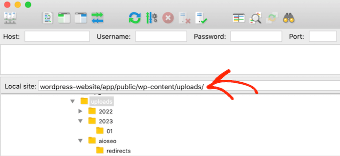 FileZilla FTPクライアント