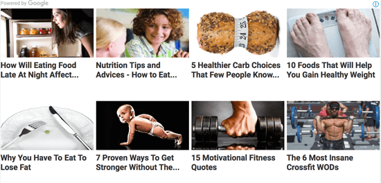 Unité de contenu mis en correspondance Google AdSense