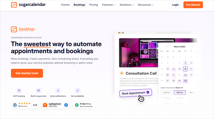 Sugar Calendar Bookings Sugar Calendar Bookings