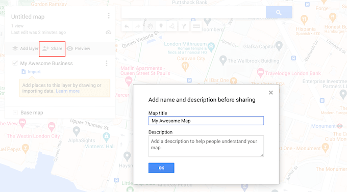 Comment partager une carte Google