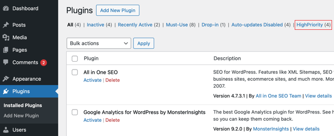 新しいプラグングループ