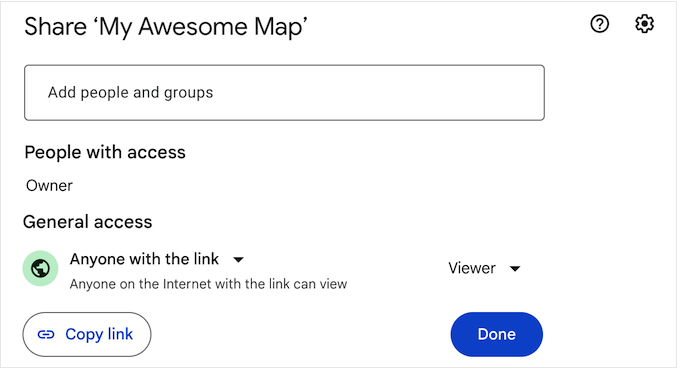 Partager une carte Google interactive
