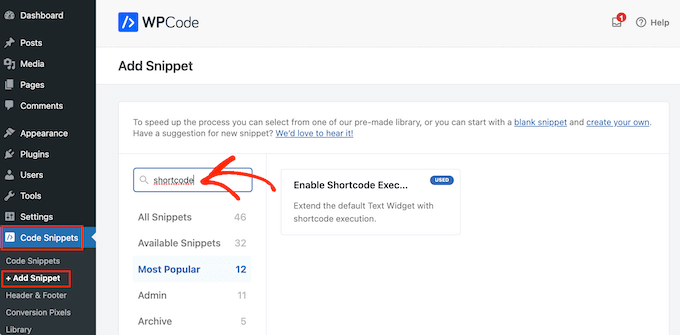 Aggiungere uno snippet di codice al tuo sito WordPress