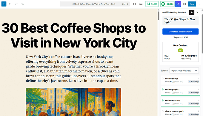 AIOSEO Yapay Zeka destekli yazım asistanı AIOSEO Yapay Zeka destekli yazım asistanı