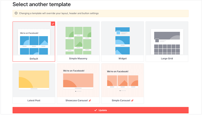 Changing the video feed layout Changing the video feed layout