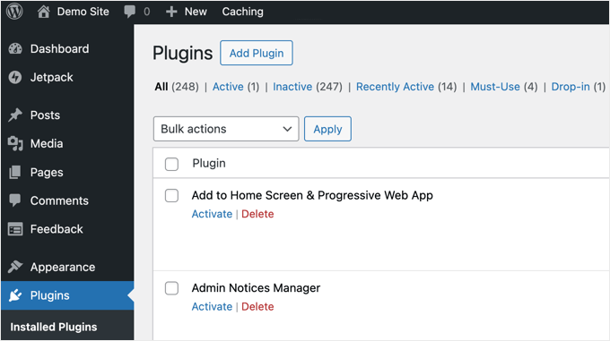 Gerenciando Plugins no Aplicativo Desktop do WordPress