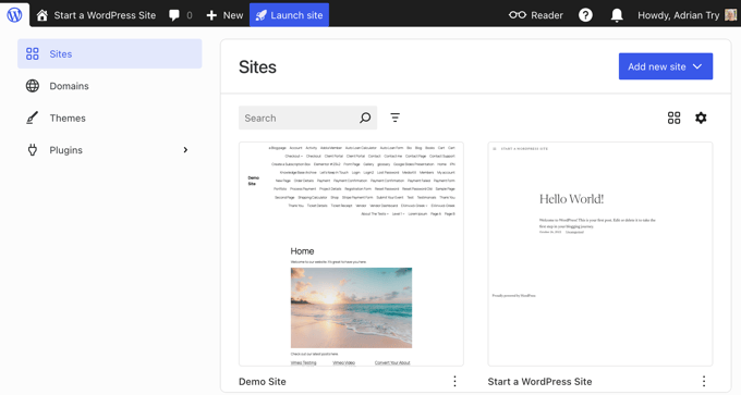 Visualizando Sites Conectados à sua Conta WordPress.com no Aplicativo Desktop do WordPress