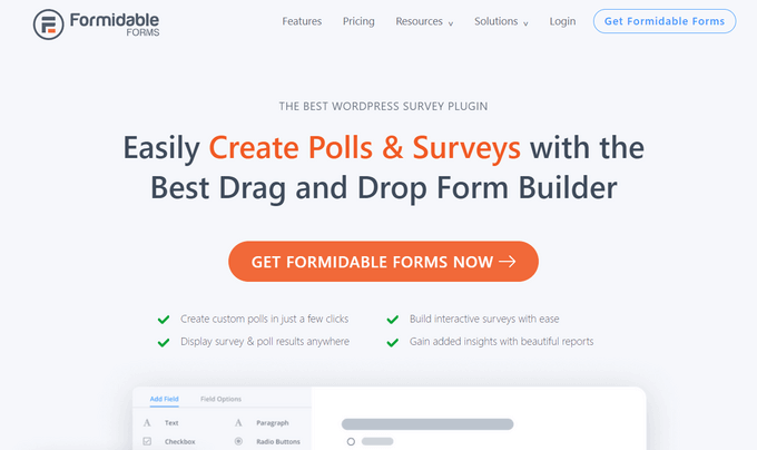 Formidable Forms Formidable Forms Survey and Polls