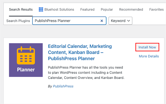PublishPress Planner in WordPress installieren PublishPress Planner in WordPress installieren