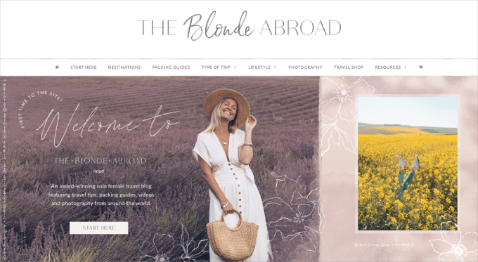 The Blonde Abroad homepage