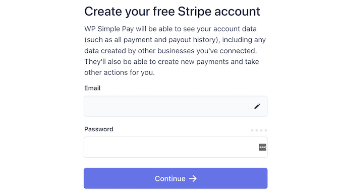 Skapa ett gratis Stripe-konto Skapa ett gratis Stripe-konto