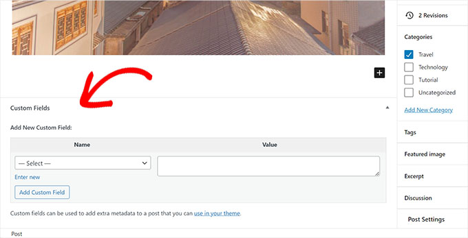 Custom Fileds meta box now visible Custom Fields meta box now visible