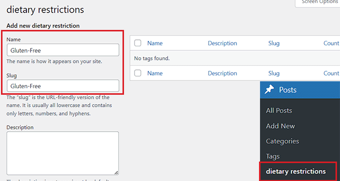 Add a term to the dietary restrictions taxonomy Add a term to the dietary restrictions taxonomy