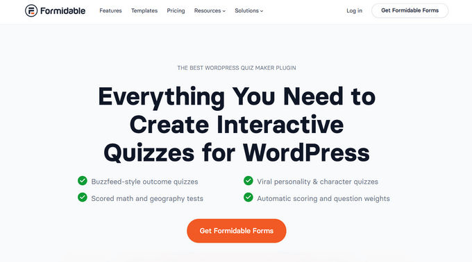 Formidable Forms Quiz Maker